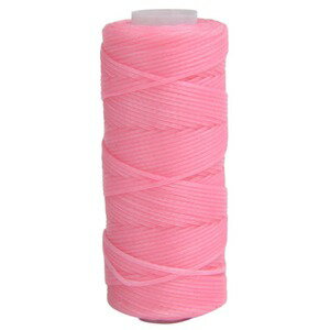 ワックスコード 蝋引き紐 50m レザークラフト用 [ ピンク ] 蝋引き糸 ロウ引き ハンドメイド 手芸 手作り ハンドクラフト