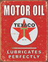 楽天アウトドア＆輸入雑貨 レプマートブリキ看板 テキサコ Lubricates Perfect TEXACO モーターオイル | ブリキカンバン ティンサイン サインボード インテリア TINサイン アメリカン雑貨 工業 通販 通信販売