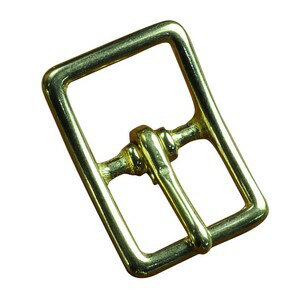 舟型美錠 真鍮製 バックル 線細 [ 23mm ] ブラス レザークラフト ハンドクラフト 革紐細工 ハンドメイド 手芸 手作り 尾錠 日型 丸舟 ベルトバックル レザークラフト資材 レザークラフト材料 留め具 美錠 ジョイント金具 パーツ 部品