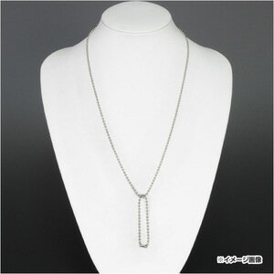 ボールチェーン 63cm ドッグタグ用 [ シルバー ] ネックレス ペンダント用 | 認識票 DOG TAG メンズア..