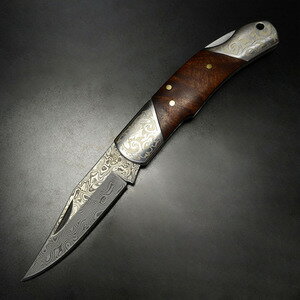 BOKER 折りたたみナイフ デューク ダマスカス 946DAM | ボーカー 折り畳みナイフ フォルダー フォールディングナイフ ホールディングナイフ 折り畳み式ナイフ 折りたたみ式ナイフ