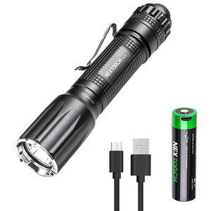 ネクストーチ 懐中電灯 Tactical Flashlight優れた操作性と多彩な点灯モードを兼ね備えたタクティカルライト警棒やライト、マルチツールなどを製造、販売を手掛けるメーカー「Nextorch」のフラッシュライト。優れた操作性と多彩な点灯モードを兼ね備えたタクティカルライトです。TACモードでテールスイッチを押すと最高出力1300ルーメンを瞬時に照射。 さらにテールスイッチを強く押し込む事でストロボ照射が可能。ライト後部に常時点灯切り替えのダイヤルスイッチを装備。回転させることで「TAC」、「低」、「中」、「高」、「ストロボ」に切り替え。 側面にはポケットクリップを装備。挟み込み式ながらしっかり固定されており、テールキャップが少し覆う構造。回転止めの溝もあるため常に同じ位置で固定されます。バッテリーは18650リチウムイオン電池のほか、CR123(2本)でも利用することができます。付属の18650リチウムイオン電池は電池側面にマイクロ USB-Bのポートがあります。耐水性と耐衝撃性も備えているため、安心して使用可能。※製品の仕様、外観はメーカーより予告なく変更されますので、気になる点や、詳細はメールで別途お問合わせください。PC・モニタの環境で色が実物と多少異なる場合があります。布製品などは個体差があり、寸法に誤差が多少ありますので、ご了承くださいませ。フラッシュライトの詳細高(1300ルーメン、2時間30分作動、240m)、中(200ルーメン、6時間作動、84m)、低(20ルーメン、40時間作動、16m)サイズ約137mmボディ径約23mmヘッド径約30mm重量151g光源LED防水性能IPX8外周素材アルミニウム使用可能バッテリーCR123Ax2本(付属のアダプターケース使用)18650リチウムイオン電池x1(付属)付属品18650リチウムイオン電池、充電用マイクロUSBケーブル、Oリングパッキンx2、ストラップ、CR123A用アダプターケースNextorch(ネクストーチ)は2005年に中国でブルース・ホイ(Bruce Hui)によって設立され、軍・警察・アウトドア分野で求められる信頼性・耐久性・実用性を追求した照明ブランドです。先進光学技術と人間工学を融合した設計により過酷な環境下でも使用可能で、戦術ライトやキャンプ用ライトなど幅広く展開。世界70以上の国と地域で支持され、革新的かつ実用的な照明機器を提供し続けています。[ネクストーチ/Nextorch]ネクストーチの商品一覧[2049][d01311363137220490000][1373][d01311363137213730000][00NEX]ネクストーチ 懐中電灯 Tactical Flashlight フラッシュライト 懐中電池 トーチ CR123A 充電式ライト 充電式懐中電灯 バッテリー式 バッテリー駆動 リチウムイオン電池 レプマート repmart 激安通販 激安販売狩猟・アウトドア ＞ フラッシュライト ＞ 懐中電灯 ＞ 充電式ライト狩猟・アウトドア ＞ フラッシュライト ＞ 懐中電灯 ＞ CR123A 懐中電灯取り扱いブランド ＞ 《ナ》取扱いブランド ＞ ネクストーチ[ネクストーチ]【NEXTORCH フラシュライト TA30 V2.0 タクティカル 1300ルーメン】警棒やライト、マルチツールなどを製造、販売を手掛けるメーカー「Nextorch」のフラッシュライト。優れた操作性と多彩な点灯モードを兼ね備えたタクティカルライトです。TACモードでテールスイッチを押すと最高出力1300ルーメンを瞬時に照射。 さらにテールスイッチを強く押し込む事でストロボ照射が可能。ライト後部に常時点灯切り替えのダイヤルスイッチを装備。回転させることで「TAC」、「低」、「中」、「高」、「ストロボ」に切り替え。 側面にはポケットクリップを装備。挟み込み式ながらしっかり固定されており、テールキャップが少し覆う構造。回転止めの溝もあるため常に同じ位置で固定されます。バッテリーは18650リチウムイオン電池のほか、CR123(2本)でも利用することができます。付属の18650リチウムイオン電池は電池側面にマイクロ USB-Bのポートがあります。耐水性と耐衝撃性も備えているため、安心して使用可能。狩猟・アウトドア ＞ フラッシュライト ＞ 懐中電灯 ＞ 充電式ライト狩猟・アウトドア ＞ フラッシュライト ＞ 懐中電灯 ＞ CR123A 懐中電灯取り扱いブランド ＞ 《ナ》取扱いブランド ＞ ネクストーチNextorch ウエポンライト WL50 Dual-Light Tactical ピカティニーレール対応 860ルーメンNextorch フラッシュバン Irritationskoerper 8000ルーメン LEDライト 100dBサイレン ND20Nextorch ペンライト Dr. K3S メディカルライト FlashlightNEXTORCH フラッシュライト P81 Super Bright 充電式 21700&nbsp;