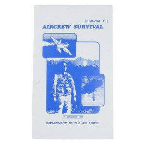 ROTHCO ハンドブック AIRCREW SURVIVAL 米空軍技術資料 1408 ロスコ 教本 教科書 米空軍 キャンプ エアフォース エアクルー パイロット