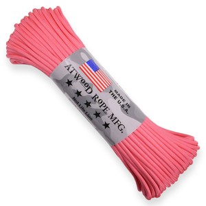 ATWOOD ROPE 550パラコード タイプ3 ピンク [ 30m ] アトウッドロープ ARM 桃色 桜色 撫子色 商用 ロー..