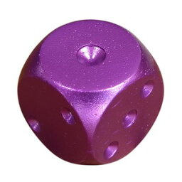 サイコロ 丸角 アルミ合金製 ダイス 16mm [ パープル ] 骰子 賽子 dice さいころ エッジ無し 面取り 6面サイコロ 六面サイコロ 四角 正六面体 ゲーム 卓上ゲーム ホビー おもちゃ 玩具 遊具