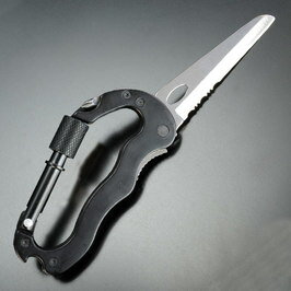 折りたたみナイフ カラビナ型 半波刃 ステンレス ミニツールナイフ マルチツール 万能ツール 万能ナイフ 十徳ナイフ通販格安セール情報 楽天 通販