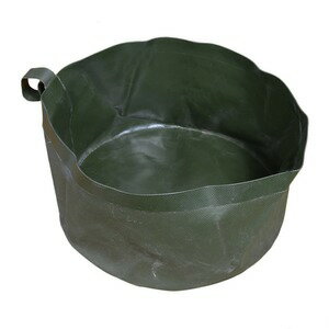 ドイツ軍放出品 折りたたみ式バケツ 防水 [ 小 / 可 ] ミリタリーグッズ アウトドア用品 洗面器 桶 便..