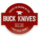 BUCK ブリキ看板 Famous For Edge エンボス加工 BU95309 バックナイフ 壁面インテリア アメリカン雑貨 工業 通販 通信販売(3)