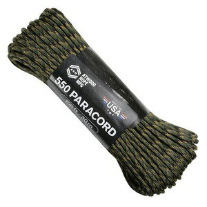 ATWOOD ROPE 550パラコード タイプ3 フォレストカモ [ 30m ] アトウッドロープ ロープ 紐 パラシュート..