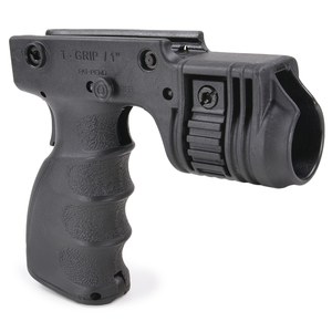 FABディフェンス T-GRIP-R ライトホルダー&フォアグリップ リアスイッチ機能付 [ ブラック ] バーティカルグリップ ガングリップ トイガンパーツ サバゲー用品 ライフルグリップ 自動小銃グリップ 銃把 握把