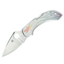 Spyderco 折りたたみナイフ ドラゴンフライ タトゥー 直刃 C28PT スパイダルコ Dragonfly Tattoo 折り畳みナイフ フォルダー フォ...