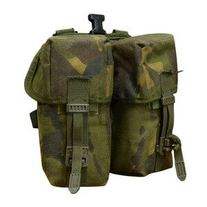 イギリス軍放出品 ダブルマガジンポーチ PLCE装備 DPM迷彩 [ 破損あり ] 英軍 弾薬 弾倉収納 弾倉入れ 弾倉ポーチ 弾倉ケース 弾倉パウチ アムニッションポーチ ダブルマグポーチ マグポーチ ライフル用 マガジン入れ マガジン収納 マガジンケース マガジンパウチ 軍物
