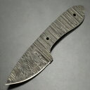 Knifemaking ナイフブレード DropPoint ダマスカス鋼 BL124 ナイフメイキング 固定刃 パキスタン製 ナイフパーツ ナイフ部品 ナイフ用品