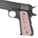 HOGUE ガングリップ COLTガバメント用 G10材 ピンクラヴァ 45667 ホーグ ハンドガン カスタムパーツ ハンドガングリップ 銃把 握把 拳銃グリップ