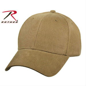 Rothco キャップ ソリッド コヨーテブラウン 8177 | ロスコ ベースボールキャップ 野球帽 メンズ ワークキャップ ミリタリーハット ミリタリーキャップ OD