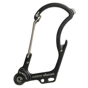 Outdoor Element ファイヤービナー 多機能ツール付 カラビナ [ ブラックフォレスト ] アウトドアエレメント ファイヤースターター ボトルオープナー マルチツールアクセサリー キーホルダー カラビナキーホルダー カラビナキーリング カラビナキーチェーン