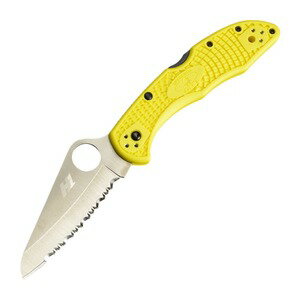 Spyderco 波刃ナイフ ソルト2 海人 H-1鋼 FRN パシフィックソルト スパイダルコ ロックバック式 折り畳みナイフ フォルダー フォールディングナイフ ホールディングナイフ 折りたたみナイフ 折り畳み式ナイフ 折りたたみ式ナイフ通販格安セール情報 楽天 通販