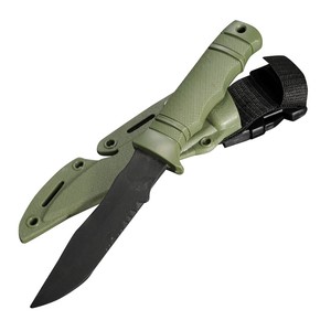 ダミーナイフ 樹脂製 トレーニングナイフ SOG SEAL PUP M37-Kタイプ オリーブドラブ 模造ナイフ 模造刀 樹脂ナイフ 練習用 CQC CQB ゴム製 ABS樹脂 樹脂製トレーニングナイフ 通販 通信販売 トレーナー トレーニング用ナイフ 練習用ナイフ 訓練用ナイフ