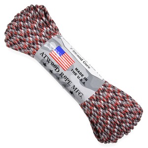 ATWOOD ROPE 550パラコード タイプ3 レッドカモ [ 30m ] アトウッドロープ ARM 商用 赤 迷彩 ロープ パ..