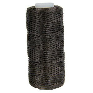 ワックスコード 蝋引き紐 50m レザークラフト用 [ ミリタリーブラウン ] 蝋引き糸 ロウ引き ハンドメイ..