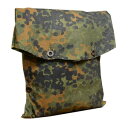 ドイツ軍放出品 テントシート収納バッグ Flecktarn フレクター迷彩 軍幕収納袋 可 パップテント収納 ポーチ 軍幕テント 野営 キャンプ アウトドア ブッシュクラフト ドイツ連邦軍 軍物 軍払い下げ品 ミリタリーサープラス ミリタリーグッズ