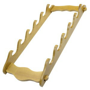 刀掛け 刀剣ディスプレイ 釣り竿掛け 飾り棚 板厚15mm [ ブラウン / 6 ] 壁掛けラック ディスプレイ 壁掛け 壁面ディスプレイ 壁掛けディスプレイ ナイフ展示 展示用品 インテリア用品 収納用品 インテリア雑貨 壁掛けインテリア