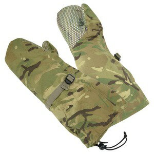【中古】イギリス軍 防寒手袋 ミトン MTP迷彩 MVP生地 滑り止め付き 作業用 [ スモール / 良い ] 英軍 ..