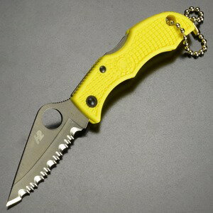 SPYDERCO 折りたたみナイフ LYLS3 てんとう虫 ソルト 波刃 スパイダルコ H2防錆鋼 折り畳みナイフ フォルダー フォールディングナイフ フルセレーション レディバグ3 折り畳み式ナイフ 折りた…