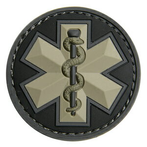 MIL-SPEC MONKEY パッチ EMT スターオブライフ PVC製 ベルクロ対応 [ SWAT ] ミルスペックモンキー Star Of Life ワッペン MSM メディカル メディック 消防 救急 EMSワッペン EMTワッペン 蛇 スネーク EMSパッチ EMTパッチ アップリケ スリーブバッジ グッズ 医療 EMS