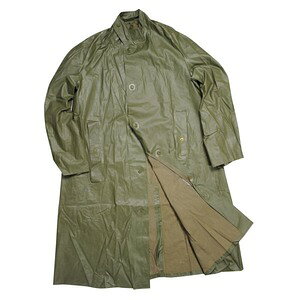 スウェーデン軍放出品 レインコート OD 防水素材 [ 難あり / サイズ2 ] military レインジャケット ラバー製 PVC 雨具 ゴム素材 ミリタリー 装備品 軍物 軍払い下げ品 ポンチョ レインポンチョ 雨合羽 合羽 かっぱ カッパ 貫頭衣 ミリタリーサープラス ミリタリーグッズ