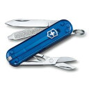 アーミーナイフ ビクトリノックス「VICTORINOX アーミーナイフ 0.6223.T2 クラシックSD T2 BL」折りたたんだ状態で58mmのシンプルなミニツール。コンパクトなボディに7種のツールを搭載し、常時携帯しても苦にならない大きさで不意の事態に役に立ってくれます。キーリングが装備されているので、キーホルダーとしても使用でき持ち運びに便利。※製品の仕様、外観はメーカーより予告なく変更されますので、気になる点や、詳細はメールで別途お問合わせください。PC・モニタの環境で色が実物と多少異なる場合があります。布製品などは個体差があり、寸法に誤差が多少ありますので、ご了承くださいませ。アーミーナイフの詳細サイズ約58mm重量約22gブレード材ステンレスハンドル材プラスチック機能ブレードハサミマイナスドライバーキーリングピンセット爪やすりつまようじビクトリノックス アーミーナイフは、1884年にスイスの鍛冶職人、カール・エルズナーによって創業。カールは試行錯誤の末、オリジナルの多機能なナイフを完成させ、その後、1891年にスイス陸軍に納入した、アーミーナイフが高い評価をうけ、スイス陸軍に採用されました。[ビクトリノックス/Victorinox/スイス]ビクトリノックスの商品一覧[1329][d01310296038413290000][00VIC] Victorinox Classic ツールナイフ マルチツール 十徳ナイフ キャンピングナイフ 万能ナイフ 軍用ナイフ 万能ツール狩猟・アウトドア ＞ ナイフ ＞ マルチツール ＞ アーミーナイフ取り扱いブランド ＞ 《ハ》取扱いブランド ＞ ビクトリノックス[アーミーナイフ]狩猟・アウトドア [ナイフ/マルチツール/アーミーナイフ]【VICTORINOX アーミーナイフ 0.6223.T2G クラシックSD ディープオーシャン】折りたたんだ状態で58mmのシンプルなミニツール。コンパクトなボディに7種のツールを搭載し、常時携帯しても苦にならない大きさで不意の事態に役に立ってくれます。キーリングが装備されているので、キーホルダーとしても使用でき持ち運びに便利。狩猟・アウトドア ＞ ナイフ ＞ マルチツール ＞ アーミーナイフ取り扱いブランド ＞ 《ハ》取扱いブランド ＞ ビクトリノックス希望の方は、注文時に必ず、「メール便」を選択してください。このバナーのある商品は、注文時選択した場合のみ、送料250円(税込)で発送可能※マーク無し商品と同梱の場合770円(税込)※保証無しのメール便、または定形外郵便で発送（発送方法は選べません）支払い方法に代金引換はお選びいただけません。入金確認後、1週間以内の発送となります。「あす楽」及び「配達指定日」の対応できません。→→→詳しくはこちらを必ずご確認ください。&nbsp;