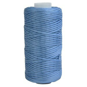 ワックスコード 蝋引き紐 50m レザークラフト用 [ スカイブルー ] 蝋引き糸 ロウ引き ハンドメイド 手芸 手作り ハンドクラフト