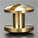 シカゴスクリュー 真鍮 コンチョネジ 穴あき 10mm | 組ネジ コンチョ用ネジ 革細工 レザークラフト材料 コンチョ制作 コンチョ自作 ハンドメイド インデ...