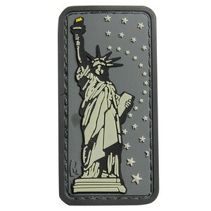 MAXPEDITION パッチ 自由の女神 ベルクロ PVC製 [ SWAT ] マックスペディション Lady Liberty ミリタリーワッペン ミリタリーパッチ アップリケ 記章 徽章 ラバー スリーブバッジ