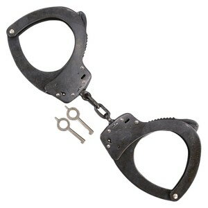 S&W 手錠 チェーンタイプ M-110B ダブルロック式 ガンブルー スミス＆ウエッソン ハンドカフス ポリス..