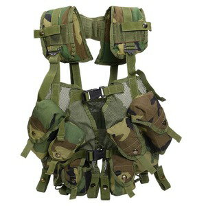 米軍放出品 タクティカルベスト ITLBV ウッドランド迷彩 アメリカ軍 ロードベアリングベスト ミリタリーベスト サバゲー 装備品 サバゲー装備品 ミリタリーサープラス ミリタリーグッズ 戦闘用ベスト 戦闘ベスト