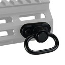 METAL スリングスイベルセット M-LOK対応 QDソケット ME04007 メタル スリングアタッチメント スリング用接続金具 スリング接続金具 小銃用負...