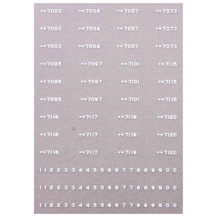 レボリューションファクトリー 5563 チキ7000 車番 インレタ 3