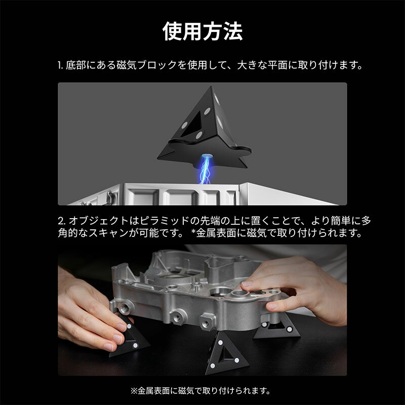 Revopoint 3D�ԥ�ߥåɥޡ��������å�3D���������� 4pcs �������弰 3D�������ޡ����� ���ץ������ɤ� ���ٸ��� 3D������ʡ� ���������꡼