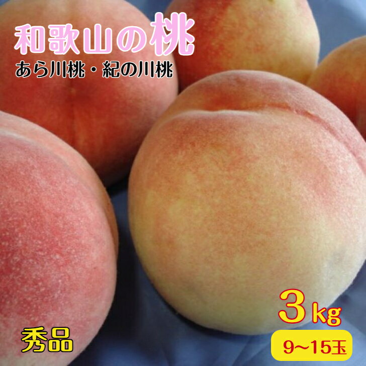 高級なフルーツ あら川の桃 白桃 もも モモ 桃 白鳳 約 3kg 9〜15玉 送料無料 秀品 和歌山桃 和歌山県 あら川桃 紀の里桃 紀の川 あらかわの桃 あらかわのもも あらかわ おいしい 美味しい 高級フルーツ ギフト プレゼント 供物 お供え 誕生日 内祝い 旬 果物 くだもの フルーツ