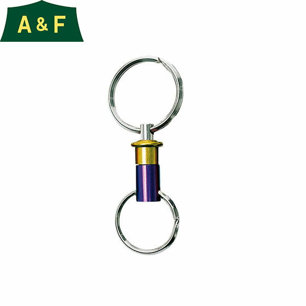 乐天商城 - A&F キーホルダー アルミキーリリース ゴールド/パープル エイアンドエフ AF00800012901000