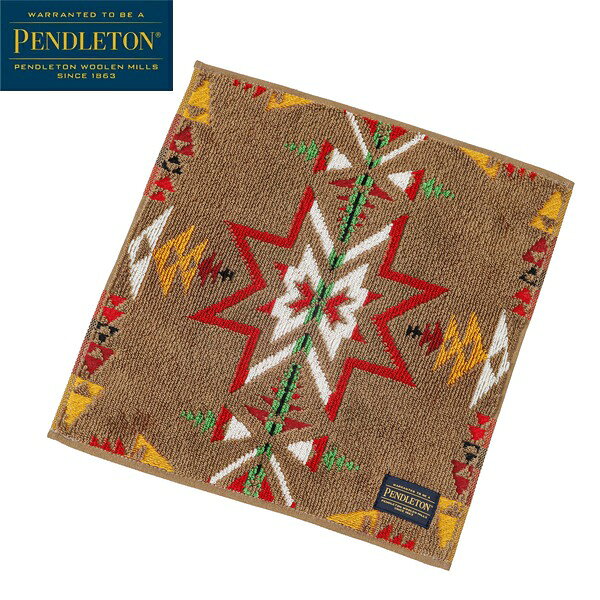 PENDLETON ペンドルトン ハンドタオル エンボスマルチタオル プレインスターカーキ...