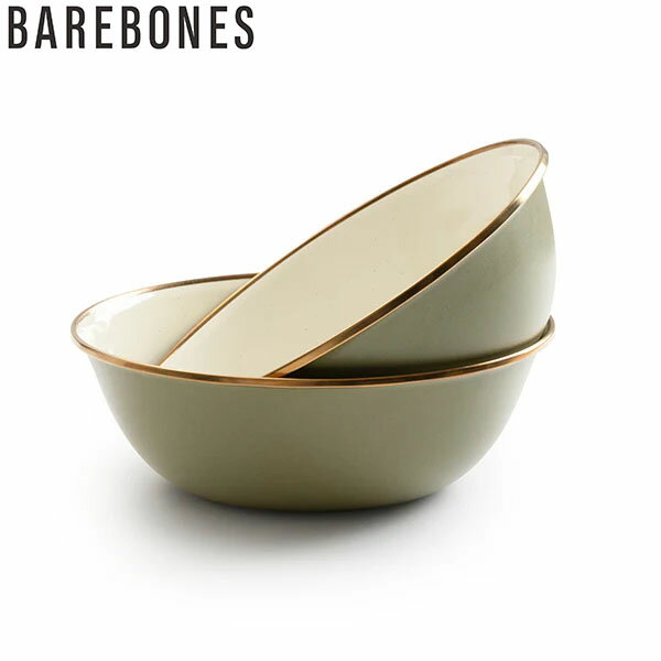 ベアボーンズ BAREBONES エナメル製 ボウル CKW-1025 エナメル 2トーン ボウル2個セット オリーブドラブ BBL20235057048000