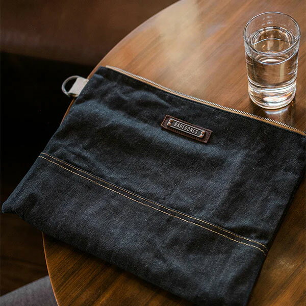 ベアボーンズ BAREBONES ニーラムラージジッパーポーチデニム アウトドア 旅行 BBL20236015032007