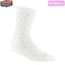 ダーンタフ DarnTough 靴下 レディース WS ピンドロップ クルー ライトウェイト クッション ホワイト 6110-white DAR19446110...
