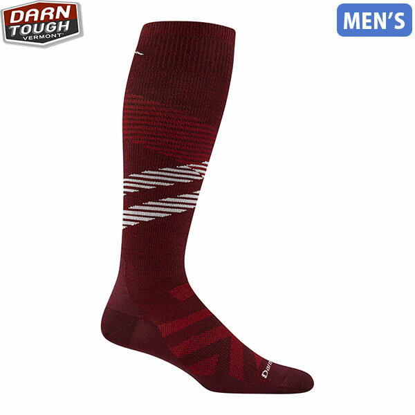 ダーンタフ DarnTough 靴下 メンズ Ms ペナント RFL オーバーカフ ウルトラライトウェイト バーガンディー 8002-burgundy DAR19448002004