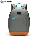 パックセーフ PacSafe リュック GO 15Lバックパック ストーン RFIDセーフ スキミング防止 盗難防止 旅行 トラベル 防犯 PAC12970330146000(4)