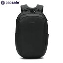 パックセーフ PacSafe リュック V26 ツアーバックパック ジェットブラック 黒 RFIDセーフ スキミング防止 盗難防止 旅行 トラベル 出張 PAC12970375130000