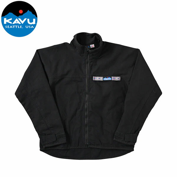 カブー KAVU メンズ フルジップ スローシャツ ブラック ジャケット アウター アウトドア 国内正規品 KA..