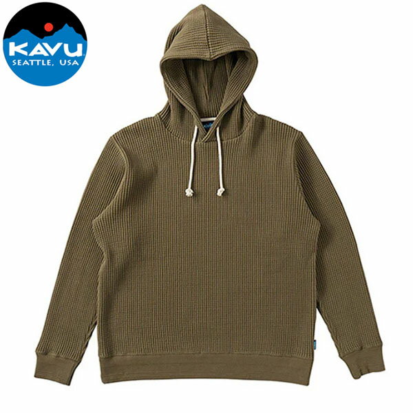 カブー KAVU メンズ パーカー サーマルフーディー マービンズパーカ オリーブ KAV19820718048
